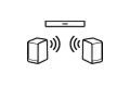 Rear surround speakers