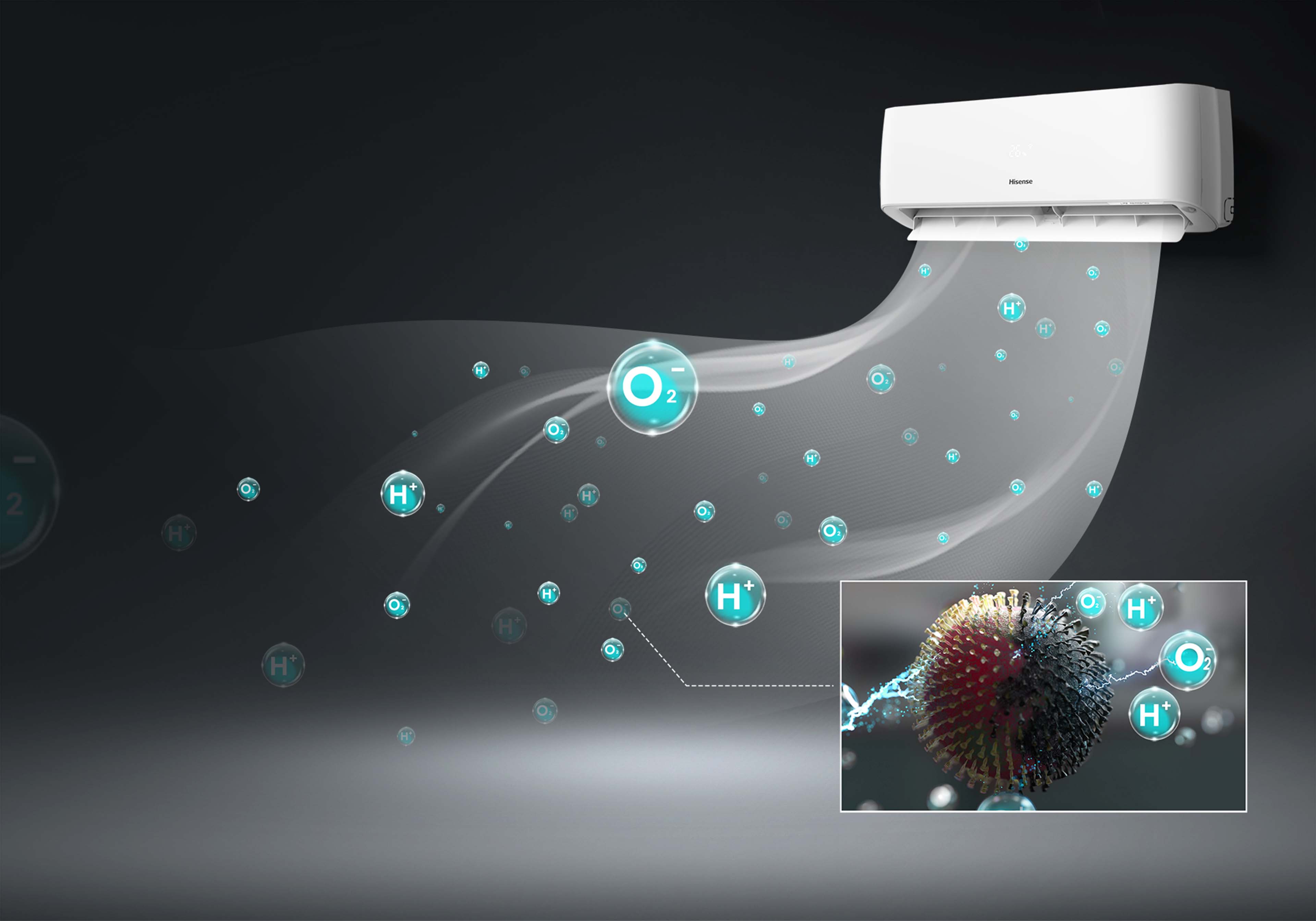 Hisense 1 Ton Inverter Air Conditioner - White